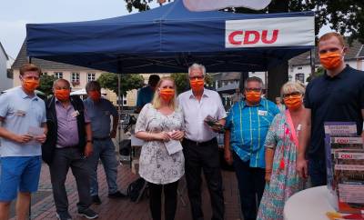 Canvassingstand der CDU Hilden